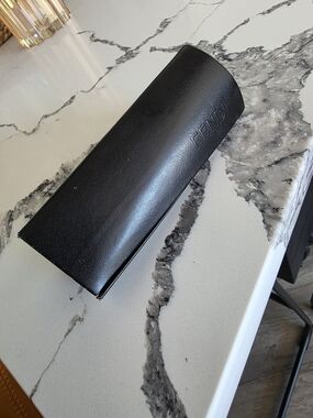 Fendi Pre-loved Black Leather Sunglasses Case